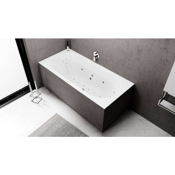 massaaživann  VIVA B  185x80x47cm,  Highline Hydro-Air,  kroom