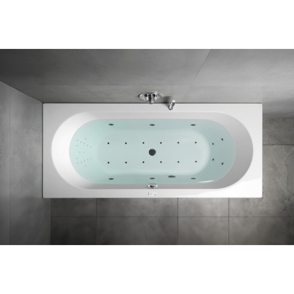 massaaživann  VIVA B  185x80x47cm,  Highline Hydro-Air,  kroom