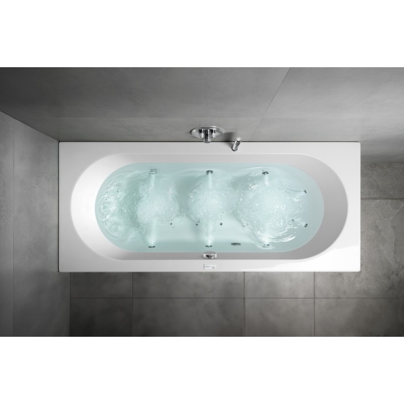 massaaživann  VIVA B  185x80x47cm,  Highline Hydro-Air,  kroom