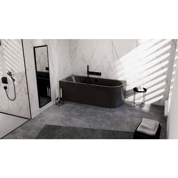 monoliitvann Viva L Asymmetric 180x75x60 cm, hall
