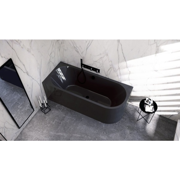 monoliitvann Viva L Asymmetric 180x75x60 cm, hall