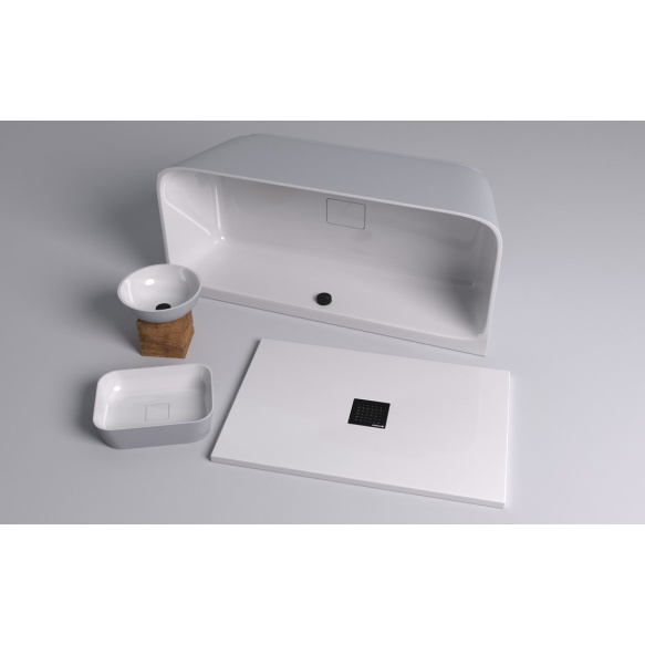 kivimassist vann Skylla 169x75x60 cm, valge/matt hall