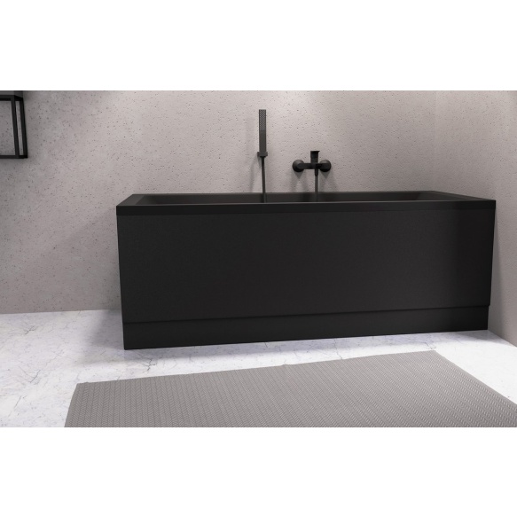 esipaneel Plain 180x59 cm, matt must, parem