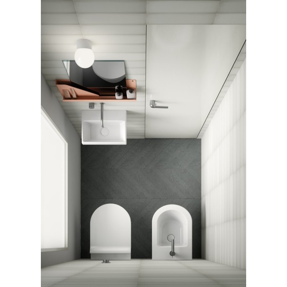 valamu NORM 35x26cm,  ilma segistiavata,  valge ExtraGlaze