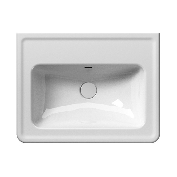 valamu CLASSIC 60x46cm,  ilma segistiavata,  valge ExtraGlaze