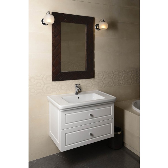 keraamiline valamu CLASSIC 90x50 cm, valge ExtraGlaze