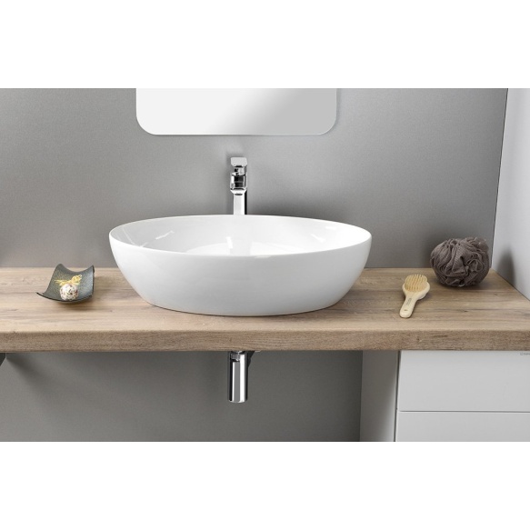 valamu tööpinnale PURA 60x42 cm, valge ExtraGlaze