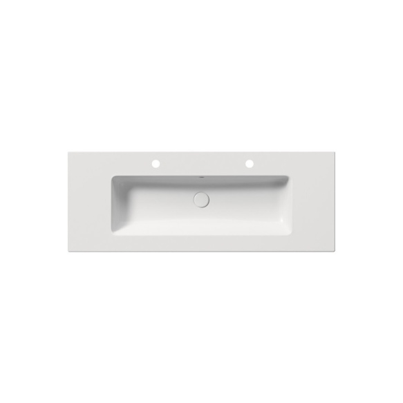 valamu PURA SLIM 122x46cm,  valge matt