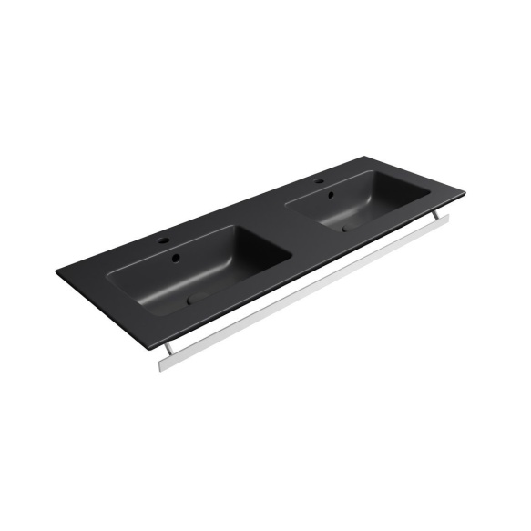 valamu PURA SLIM 122x46cm,  must matt