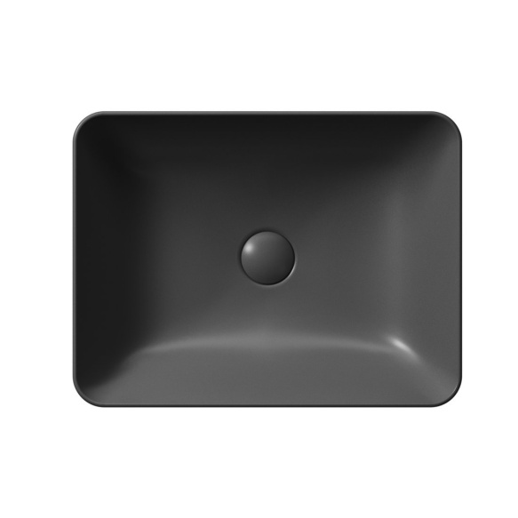 valamu tööpinnale SAND/NUBES 50x38 cm, must matt