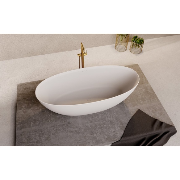 kivimassist vann Noya 170x76x56 cm, matt valge