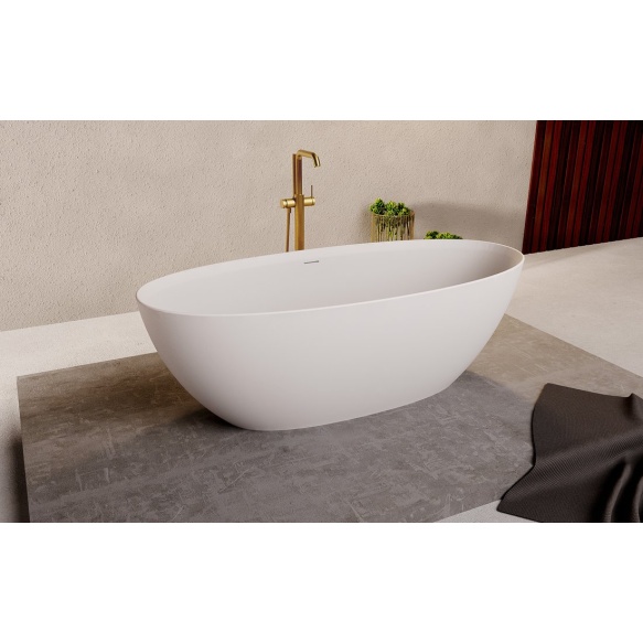 kivimassist vann Noya 170x76x56 cm, matt valge