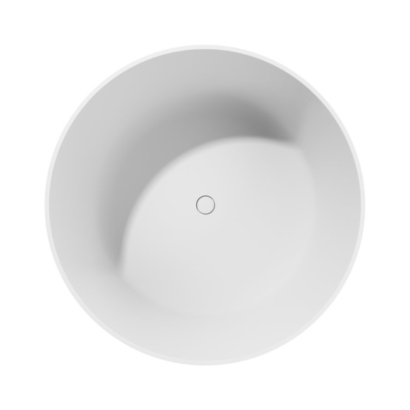 kivimassist vann Estatis ø110x51 cm, matt valge