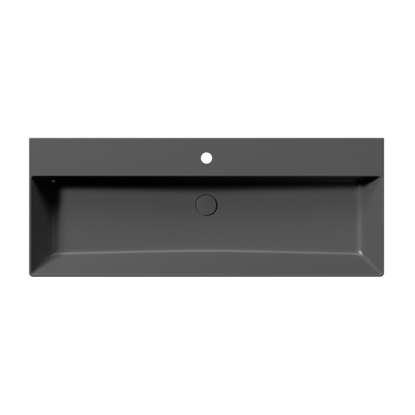 valamu KUBE X 120x47cm,  must matt