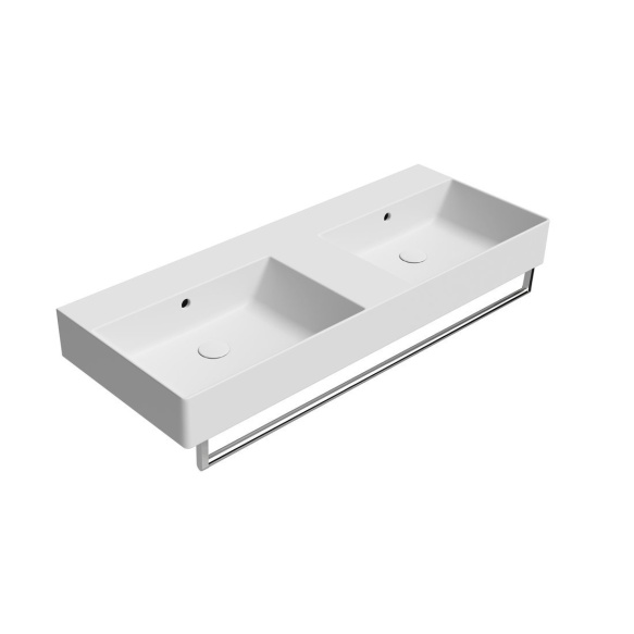 valamu KUBE X 120x47cm,  ilma segistiavata,  valge matt