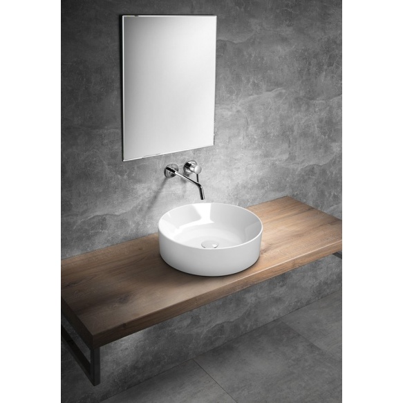 valamu tööpinnale KUBE X diam 45 cm, valge ExtraGlaze