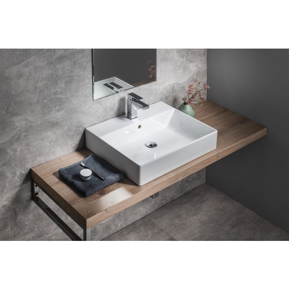 keraamiline valamu KUBE X 60x47 cm, valge ExtraGlaze