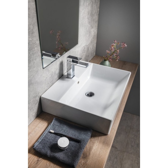 keraamiline valamu KUBE X 60x47 cm, valge ExtraGlaze