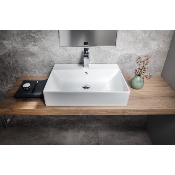 keraamiline valamu KUBE X 60x47 cm, valge ExtraGlaze