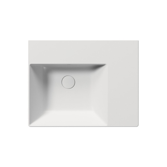 valamu KUBE X 60x47cm,  R,  ilma segistiavata, valge matt