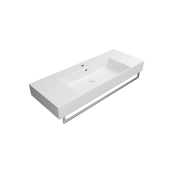 valamu KUBE X 120x47cm tasaseks lihvitud põhi, valge matt
