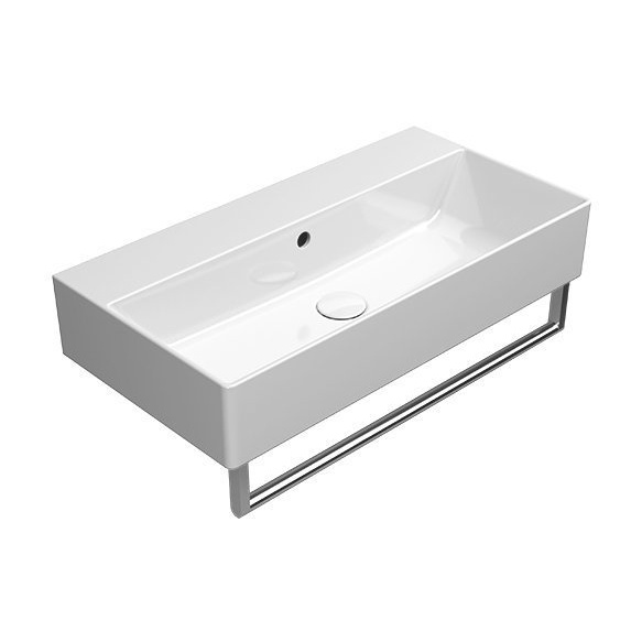 valamu KUBE X 70x37cm,  ilma segistiavata,  valge ExtraGlaze