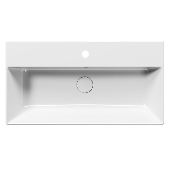 valamu KUBE X 70x37cm,  tasaseks lihvitud põhi,  valge ExtraGlaze