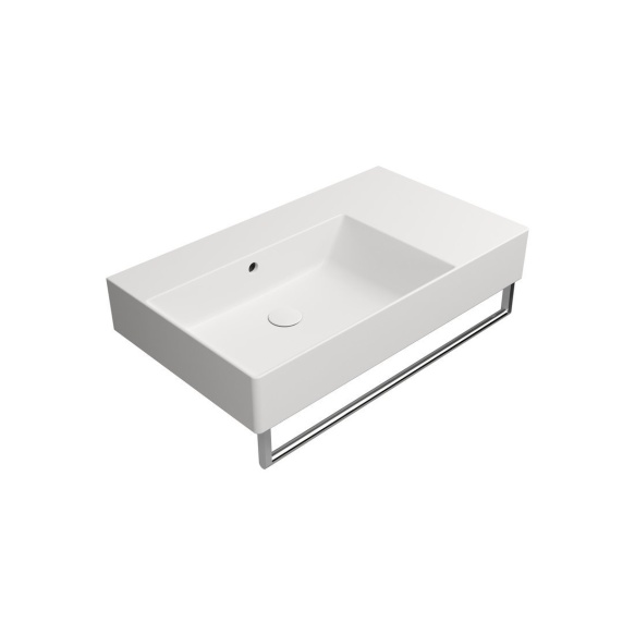 valamu KUBE X 80x47cm,  R,  ilma segistiavata, valge matt