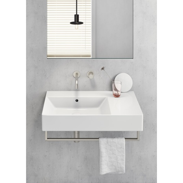 keraamiline valamu KUBE X 80x47 cm, tööpind paremal, valge ExtraGlaze