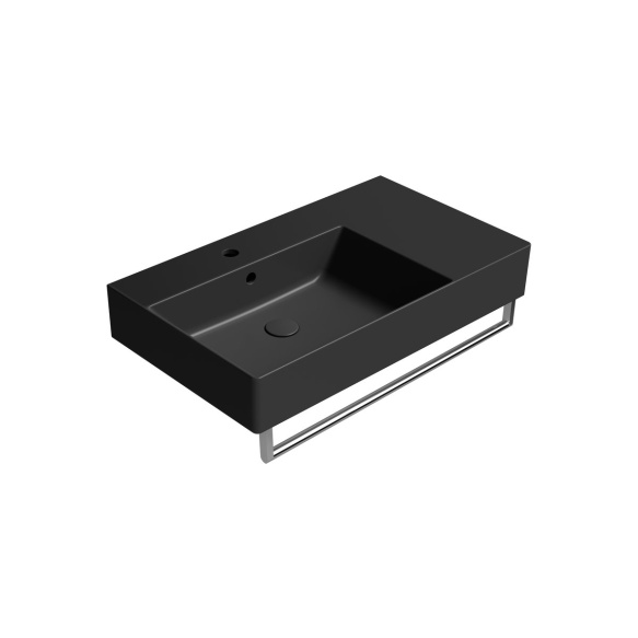 valamu KUBE X 80x47cm,  R,  must matt