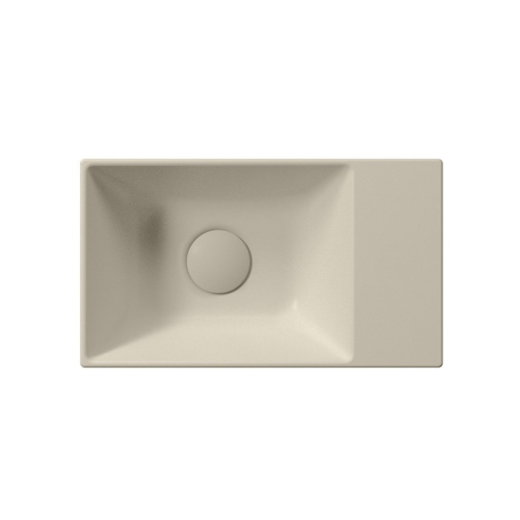 valamu KUBE X 40x23cm,  ilma segistiavata,  L/R,  creta matt