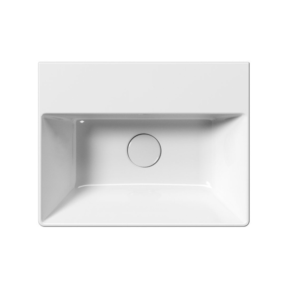 valamu KUBE X 45x35cm,  ilma segistiavata,  valge ExtraGlaze