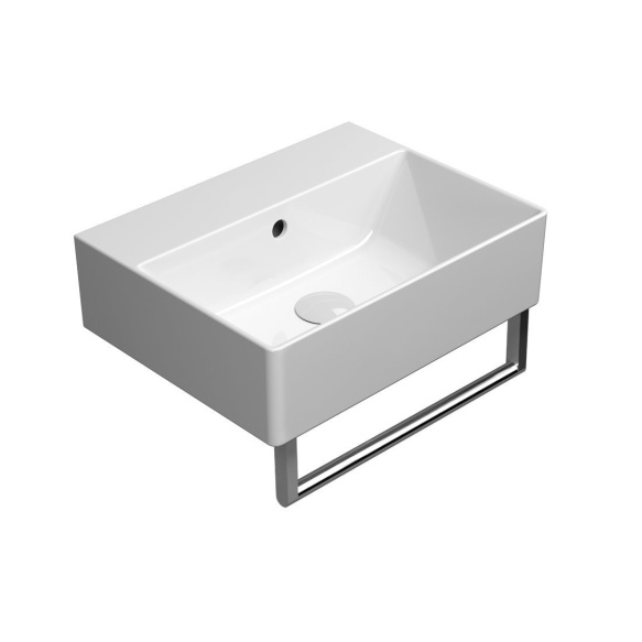 valamu KUBE X 45x35cm,  ilma segistiavata,  valge ExtraGlaze