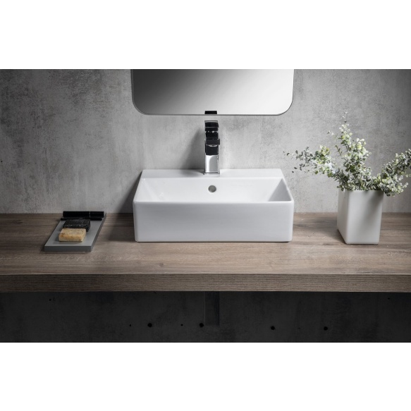 valamu KUBE X 45x35cm,  valge matt