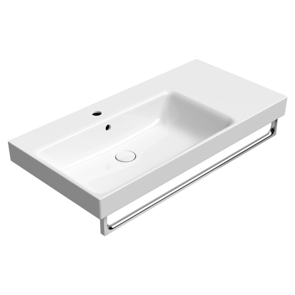 valamu NUBES 100x50cm,  R,  valge ExtraGlaze