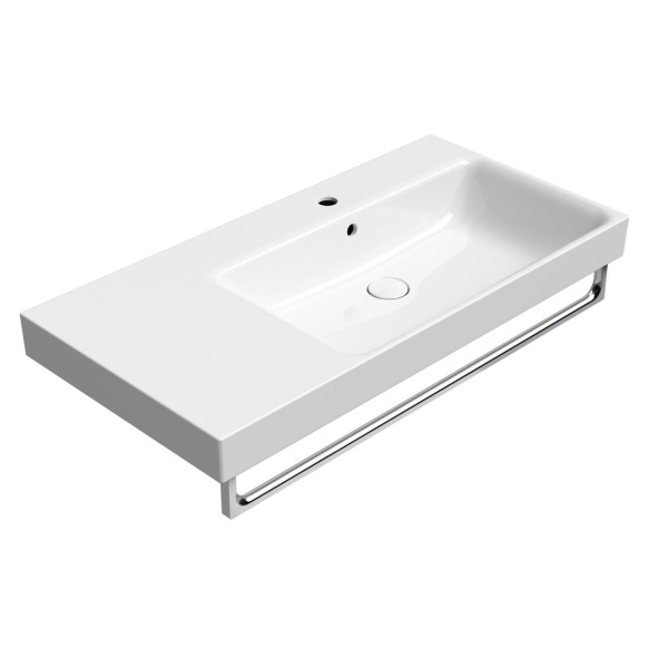 valamu NUBES 100x50cm,  L,  valge ExtraGlaze