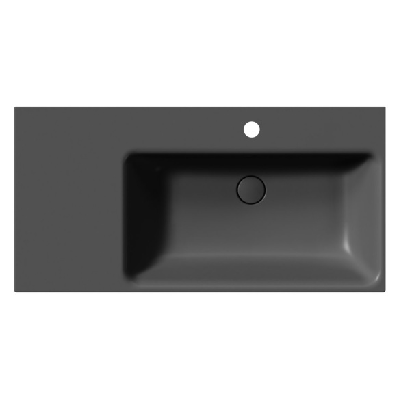 valamu NUBES 100x50cm,  L,  must matt