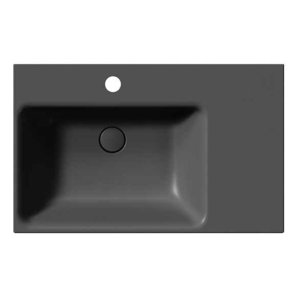 valamu NUBES 80x50cm,  R,  must matt