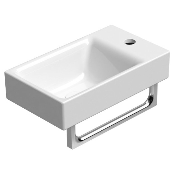 valamu Nubes 40x23 cm, segistiavaga, valge ExtraGlaze