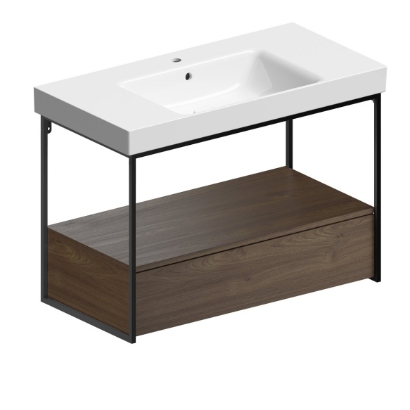 valamu SAND 100x50cm 3 segistiava,  valge ExtraGlaze