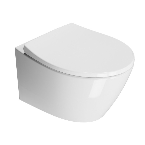 seina wc Modo Swirlflush, 37x52 cm, valge ExtraGlaze