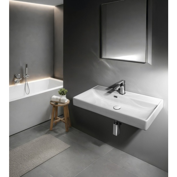valamu 80x38cm,  PARLA valge