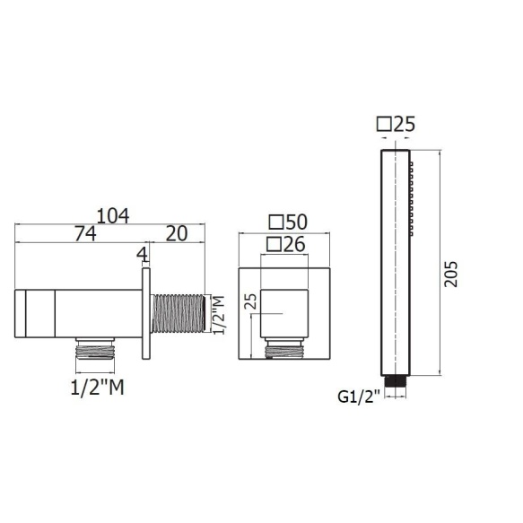 kandiline käsidušikomplekt, süvistatav paigaldus, gun metal