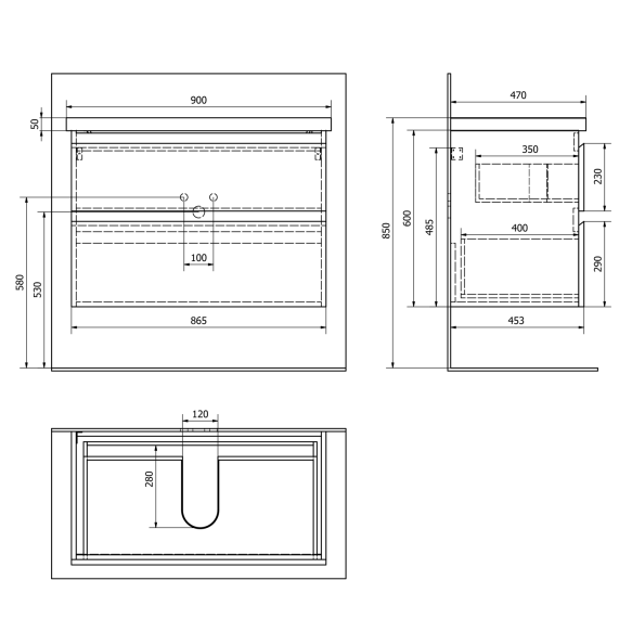 valamukapp ALTAIR 86,5x60x45cm, valge