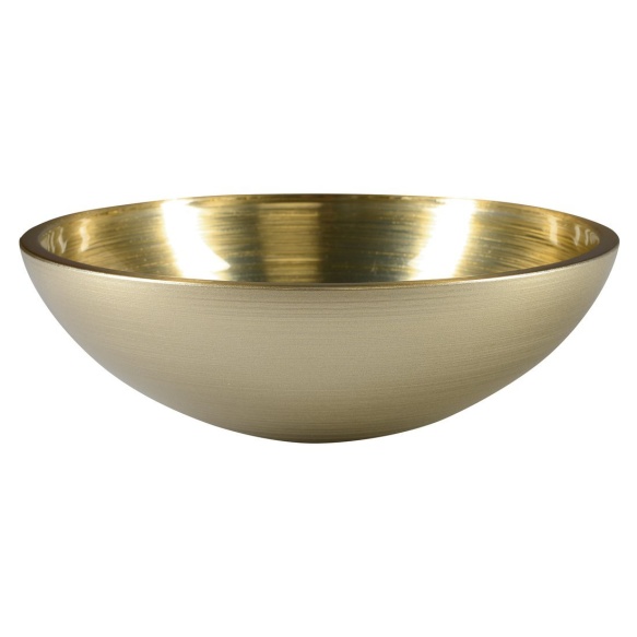 klaasist valamu MURANO SOFT BROWN, diam. 40 cm, golden beige