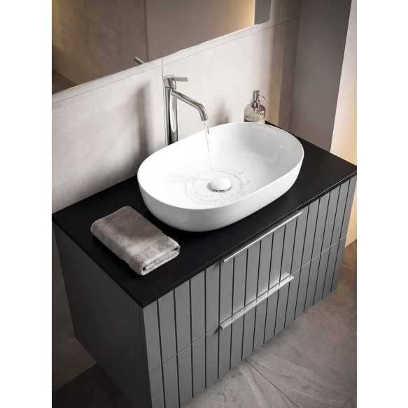 ARDEA countertop ceramic washbasin, 60,5x41,5cm, white
