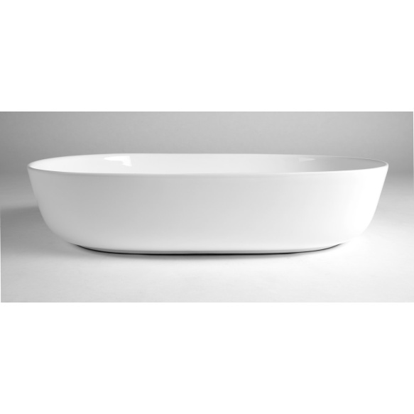 ARDEA countertop ceramic washbasin, 60,5x41,5cm, white