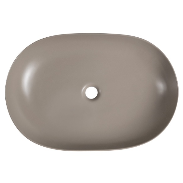 ARDEA countertop ceramic washbasin, 60,5x41,5cm, agila