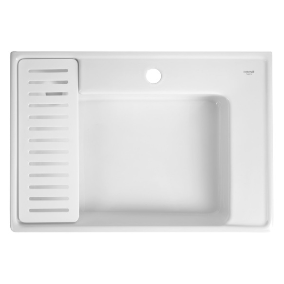 ARYA ceramic washbasin, 45x65cm, white