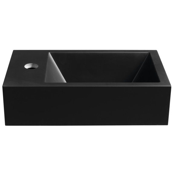 valamu AMAROK L, 40x22 cm, matt must